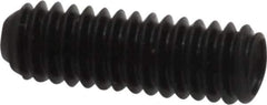 Made in USA - #8-32 UNC, 1/2" Length Under Head, Cup Point Set Screw - Grade 8 Alloy Steel, 5/64" Key - USA Tool & Supply