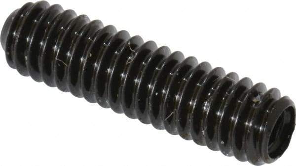 Made in USA - #8-32 UNC, 5/8" Length Under Head, Cup Point Set Screw - Grade 8 Alloy Steel, 5/64" Key - USA Tool & Supply