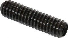 Made in USA - #8-32 UNC, 5/8" Length Under Head, Cup Point Set Screw - Grade 8 Alloy Steel, 5/64" Key - USA Tool & Supply