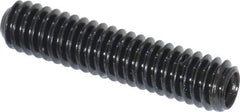 Made in USA - #8-32 UNC, 3/4" Length Under Head, Cup Point Set Screw - Grade 8 Alloy Steel, 5/64" Key - USA Tool & Supply