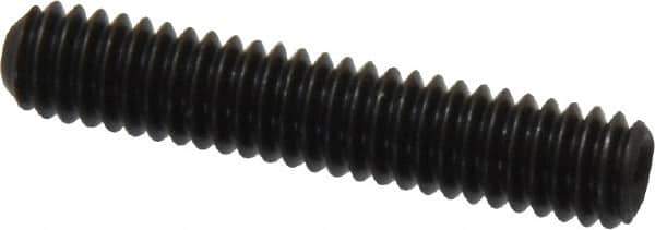 Made in USA - #8-32 UNC, 7/8" Length Under Head, Cup Point Set Screw - Grade 8 Alloy Steel, 5/64" Key - USA Tool & Supply