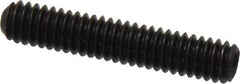 Made in USA - #8-32 UNC, 7/8" Length Under Head, Cup Point Set Screw - Grade 8 Alloy Steel, 5/64" Key - USA Tool & Supply