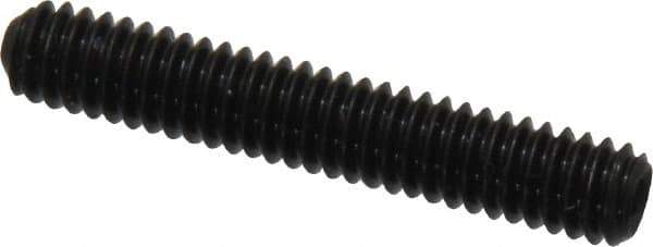 Made in USA - #8-32 UNC, 1" Length Under Head, Cup Point Set Screw - Grade 8 Alloy Steel, 5/64" Key - USA Tool & Supply