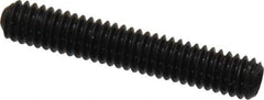 Made in USA - #8-32 UNC, 1" Length Under Head, Cup Point Set Screw - Grade 8 Alloy Steel, 5/64" Key - USA Tool & Supply