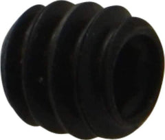 Made in USA - #10-24 UNC, 3/16" Length Under Head, Cup Point Set Screw - Grade 8 Alloy Steel, 3/32" Key - USA Tool & Supply