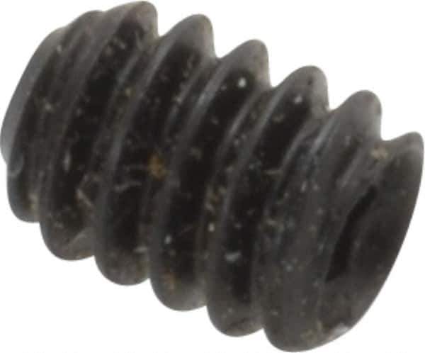 Made in USA - #10-24 UNC, 1/4" Length Under Head, Cup Point Set Screw - Grade 8 Alloy Steel, 3/32" Key - USA Tool & Supply