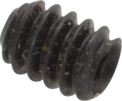 Made in USA - #10-24 UNC, 1/4" Length Under Head, Cup Point Set Screw - Grade 8 Alloy Steel, 3/32" Key - USA Tool & Supply