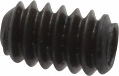 Made in USA - #10-24 UNC, 5/16" Length Under Head, Cup Point Set Screw - Grade 8 Alloy Steel, 3/32" Key - USA Tool & Supply