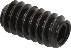 Made in USA - #10-24 UNC, 3/8" Length Under Head, Cup Point Set Screw - Grade 8 Alloy Steel, 3/32" Key - USA Tool & Supply