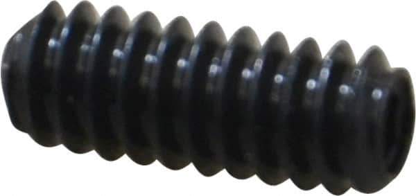 Made in USA - #10-24 UNC, 1/2" Length Under Head, Cup Point Set Screw - Grade 8 Alloy Steel, 3/32" Key - USA Tool & Supply