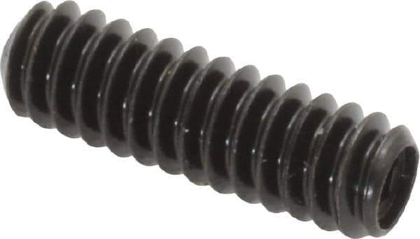 Made in USA - #10-24 UNC, 5/8" Length Under Head, Cup Point Set Screw - Grade 8 Alloy Steel, 3/32" Key - USA Tool & Supply