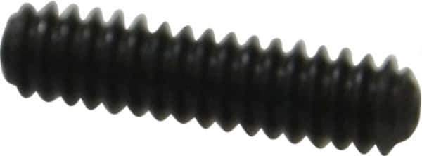 Made in USA - #10-24 UNC, 3/4" Length Under Head, Cup Point Set Screw - Grade 8 Alloy Steel, 3/32" Key - USA Tool & Supply