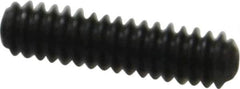 Made in USA - #10-24 UNC, 3/4" Length Under Head, Cup Point Set Screw - Grade 8 Alloy Steel, 3/32" Key - USA Tool & Supply