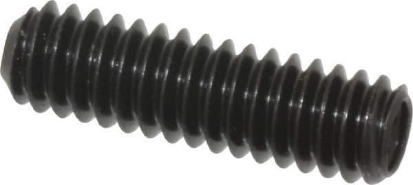 Made in USA - 1/4-20 UNC, 7/8" Length Under Head, Cup Point Set Screw - Grade 8 Alloy Steel, 1/8" Key - USA Tool & Supply