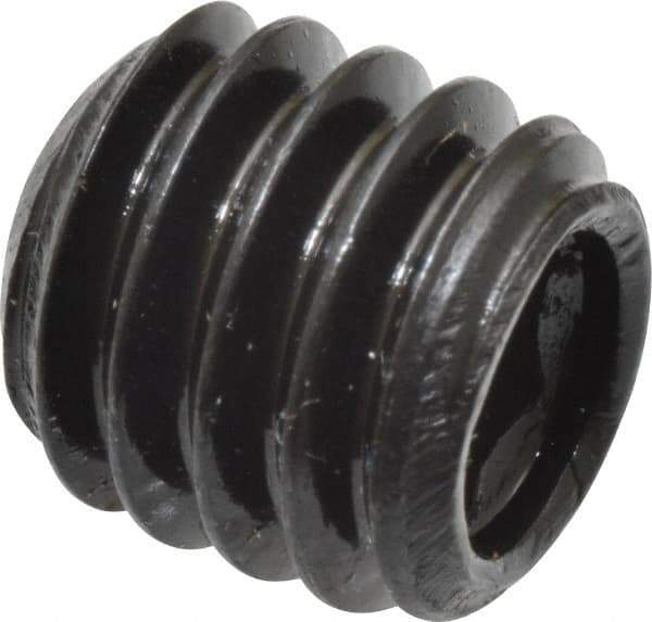 Made in USA - 5/16-18 UNC, 5/16" Length Under Head, Cup Point Set Screw - Grade 8 Alloy Steel, 5/32" Key - USA Tool & Supply