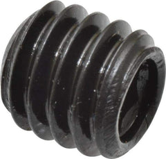 Made in USA - 5/16-18 UNC, 5/16" Length Under Head, Cup Point Set Screw - Grade 8 Alloy Steel, 5/32" Key - USA Tool & Supply