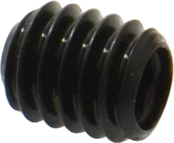 Made in USA - 5/16-18 UNC, 3/8" Length Under Head, Cup Point Set Screw - Grade 8 Alloy Steel, 5/32" Key - USA Tool & Supply