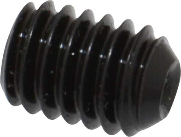 Made in USA - 5/16-18 UNC, 7/16" Length Under Head, Cup Point Set Screw - Grade 8 Alloy Steel, 5/32" Key - USA Tool & Supply