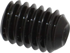Made in USA - 5/16-18 UNC, 7/16" Length Under Head, Cup Point Set Screw - Grade 8 Alloy Steel, 5/32" Key - USA Tool & Supply
