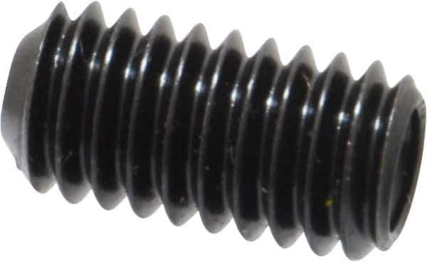 Made in USA - 5/16-18 UNC, 5/8" Length Under Head, Cup Point Set Screw - Grade 8 Alloy Steel, 5/32" Key - USA Tool & Supply