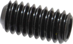 Made in USA - 5/16-18 UNC, 5/8" Length Under Head, Cup Point Set Screw - Grade 8 Alloy Steel, 5/32" Key - USA Tool & Supply