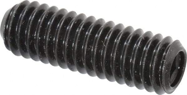 Made in USA - 5/16-18 UNC, 1" Length Under Head, Cup Point Set Screw - Grade 8 Alloy Steel, 5/32" Key - USA Tool & Supply