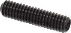 Made in USA - 5/16-18 UNC, 1-1/4" Length Under Head, Cup Point Set Screw - Grade 8 Alloy Steel, 5/32" Key - USA Tool & Supply