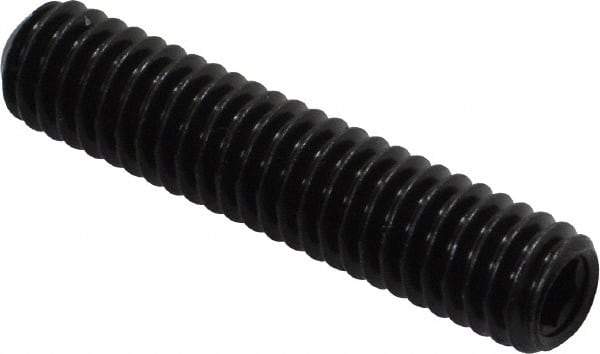 Made in USA - 5/16-18 UNC, 1-1/2" Length Under Head, Cup Point Set Screw - Grade 8 Alloy Steel, 5/32" Key - USA Tool & Supply
