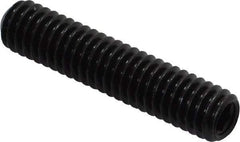Made in USA - 5/16-18 UNC, 1-1/2" Length Under Head, Cup Point Set Screw - Grade 8 Alloy Steel, 5/32" Key - USA Tool & Supply