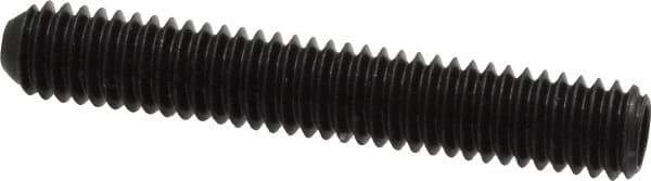 Made in USA - 5/16-18 UNC, 2" Length Under Head, Cup Point Set Screw - Grade 8 Alloy Steel, 5/32" Key - USA Tool & Supply