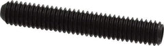 Made in USA - 5/16-18 UNC, 2" Length Under Head, Cup Point Set Screw - Grade 8 Alloy Steel, 5/32" Key - USA Tool & Supply