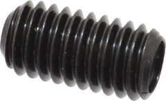 Made in USA - 3/8-16 UNC, 3/4" Length Under Head, Cup Point Set Screw - Grade 8 Alloy Steel, 3/16" Key - USA Tool & Supply
