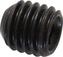 Made in USA - 1/2-13 UNC, 1/2" Length Under Head, Cup Point Set Screw - Grade 8 Alloy Steel, 1/4" Key - USA Tool & Supply