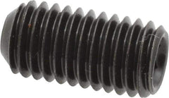 Made in USA - 1/2-13 UNC, 1" Length Under Head, Cup Point Set Screw - Grade 8 Alloy Steel, 1/4" Key - USA Tool & Supply