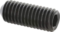 Made in USA - 1/2-13 UNC, 1-1/4" Length Under Head, Cup Point Set Screw - Grade 8 Alloy Steel, 1/4" Key - USA Tool & Supply