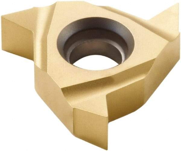 Seco - 16EL External Left Hand 48-8 Partial Profile 55° Laydown Threading Insert - Grade CP500, TiAlN/TiN Coated Carbide, 9.53mm Inscribed Circle - USA Tool & Supply