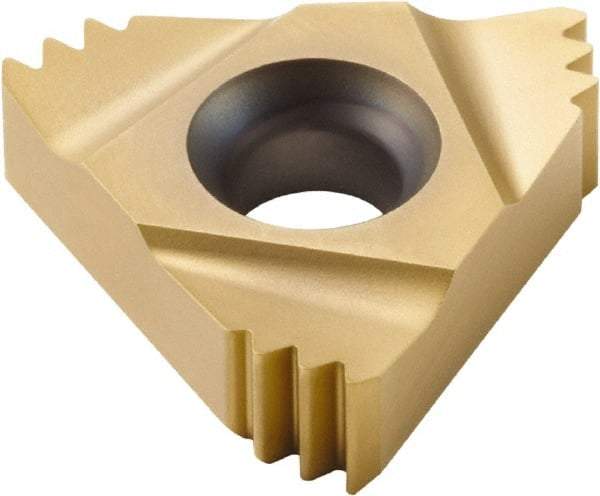 Seco - 16ER External Right Hand ISO Laydown Threading Insert - Grade CP500, TiAlN/TiN Coated Carbide, 9.53mm Inscribed Circle - USA Tool & Supply