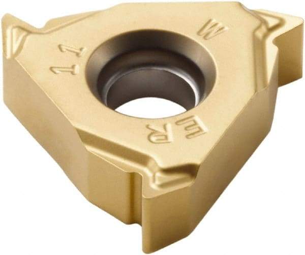 Seco - 16ER External Right Hand 11 Whitworth Laydown Threading Insert - Grade CP500, TiAlN/TiN Coated Carbide, 9.53mm Inscribed Circle - USA Tool & Supply
