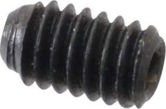 Made in USA - #4-48 UNF, 3/16" Length Under Head, Cup Point Set Screw - Grade 8 Alloy Steel, 0.05" Key - USA Tool & Supply