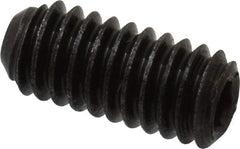 Made in USA - #4-48 UNF, 1/4" Length Under Head, Cup Point Set Screw - Grade 8 Alloy Steel, 0.05" Key - USA Tool & Supply