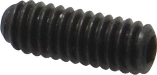 Made in USA - #6-40 UNF, 3/8" Length Under Head, Cup Point Set Screw - Grade 8 Alloy Steel, 1/16" Key - USA Tool & Supply