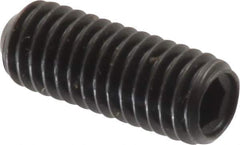 Made in USA - #10-32 UNF, 1/2" Length Under Head, Cup Point Set Screw - Grade 8 Alloy Steel, 3/32" Key - USA Tool & Supply