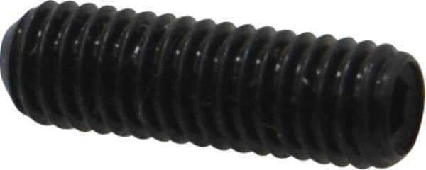 Made in USA - #10-32 UNF, 5/8" Length Under Head, Cup Point Set Screw - Grade 8 Alloy Steel, 3/32" Key - USA Tool & Supply
