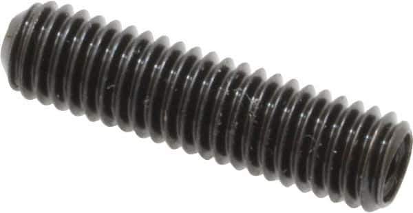Made in USA - #10-32 UNF, 3/4" Length Under Head, Cup Point Set Screw - Grade 8 Alloy Steel, 3/32" Key - USA Tool & Supply