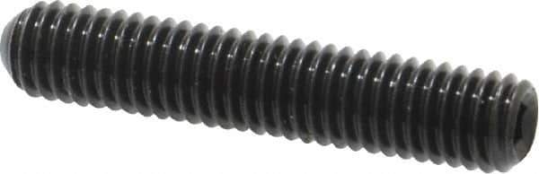 Made in USA - #10-32 UNF, 1" Length Under Head, Cup Point Set Screw - Grade 8 Alloy Steel, 3/32" Key - USA Tool & Supply