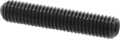 Made in USA - #10-32 UNF, 1" Length Under Head, Cup Point Set Screw - Grade 8 Alloy Steel, 3/32" Key - USA Tool & Supply
