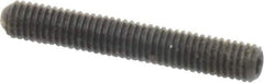 Made in USA - #10-32 UNF, 1-1/4" Length Under Head, Cup Point Set Screw - Grade 8 Alloy Steel, 3/32" Key - USA Tool & Supply