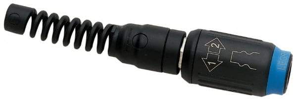 Legris - Industrial Pneumatic Hose Safety Coupler - Plastic/Brass, 3/8" Body Diam, 1/2" Hose ID - USA Tool & Supply
