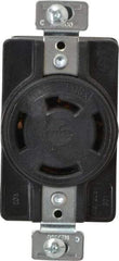 Cooper Wiring Devices - 120/208 VAC, 20 Amp, NonNEMA, Ungrounded Receptacle - 4 Poles, 4 Wire, Female End, Black - USA Tool & Supply