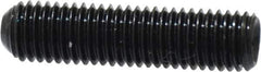 Made in USA - 1/4-28 UNF, 1" Length Under Head, Cup Point Set Screw - Grade 8 Alloy Steel, 1/8" Key - USA Tool & Supply